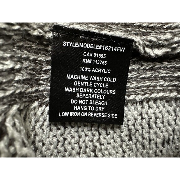 Majora Women size small grays acrylic  assymetrical cardigan open sweater - Picture 12 of 13